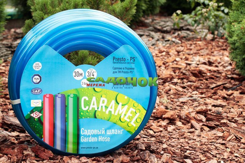 Шланг поливальний Presto-PS силікон садовий Caramel (синій) діаметр 1/2 дюйма, довжина 50 м (CAR B-1/2 50) CAR B-1/2 50 фото