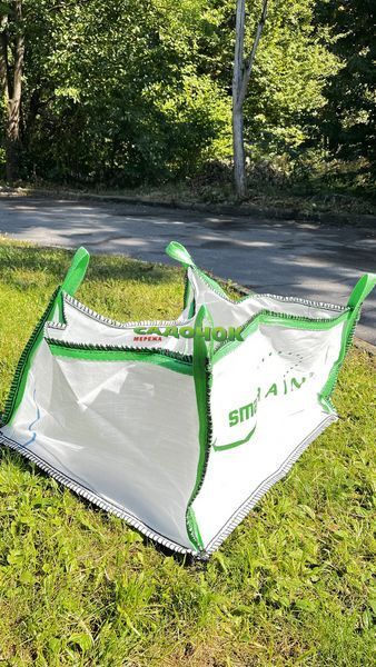 Садовая сумка-контейнер 105&times;65&times;60 см, мешок для листьев и садового мусора многоразовый увеличенного объема 002638 фото