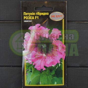 Петунія великокв. гібр. "Розеа" /махрова, рожева/НК ЕЛІТ 074816 фото