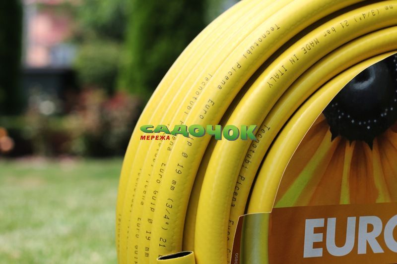 Шланг садовий Tecnotubi Euro Guip Yellow для поливу діаметр 1/2 дюйма, довжина 50 м (EGY 1/2 50) EGY 1/2 50 фото
