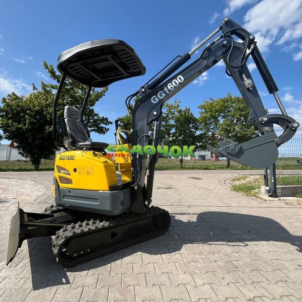Міні екскаватор Gunter Grossmann GG1600 гусеничний 1600 кг, двигун Kubota, глибина копання 2150 мм, для будівельних та земляних робіт GG1600 фото