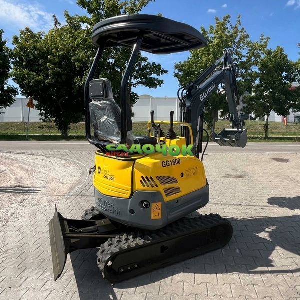 Міні екскаватор Gunter Grossmann GG1600 гусеничний 1600 кг, двигун Kubota, глибина копання 2150 мм, для будівельних та земляних робіт GG1600 фото
