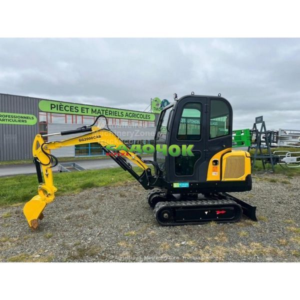 Міні екскаватор Gunter Grossmann GG2000CAB гусеничний 2000 кг з кабіною та поворотною стрілою, двигун Kubota, глибина копання 2150 мм GG2000CAB фото