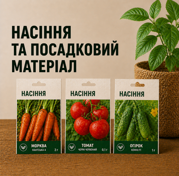 Насіння та посадковий матеріал