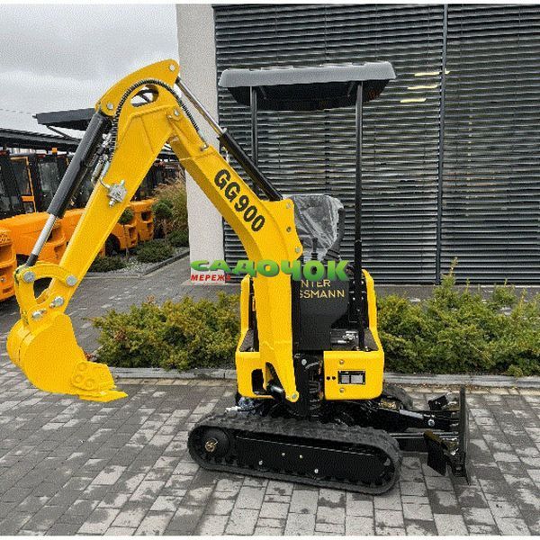 Мини экскаватор Gunter Grossmann GG900 гусеничный, вес 950 кг, с поворотной стрелой, двигатель Kubota D722 мощностью 15 л.с., расширяемые гусеницы GG900 фото