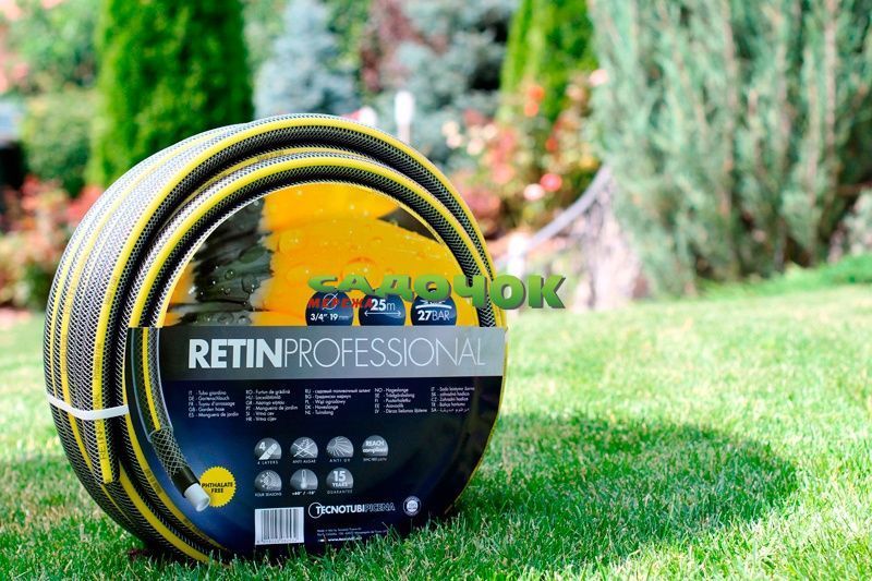 Шланг садовий Tecnotubi Retin Professional для поливу діаметр 3/4 дюйма, довжина 50 м (RT 3/4 50) RT 3/4 50 фото