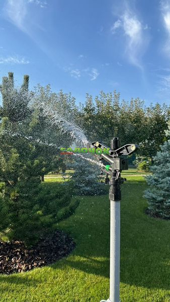 Дощувач "ФРЕГАТ" -360 пластик на 2 вихода 1" PS (6015) 6015 фото
