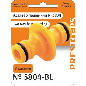 Фітинг Presto-PS з'єднання прохідне для конекторів, в упаковці - 10 шт. (5804-BL) 5804-BL фото