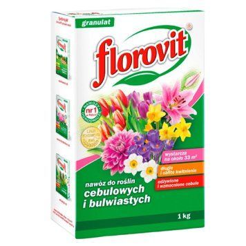 Флоровіт 1 кг, добриво для цибулинних та бульбових рослин, мінеральне, гранульоване, для рясного цвітіння та зміцнення цибулин 231341 фото