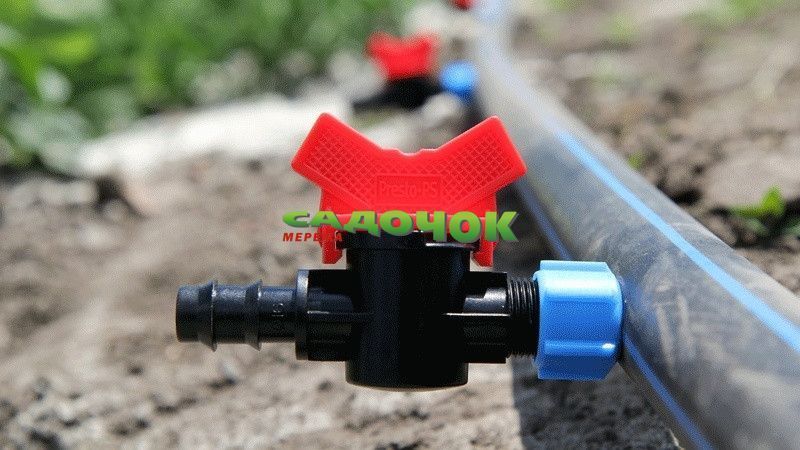 Кран стартовый с поджимом Presto-PS для трубки 16 мм, в упаковке - 50 шт (OV-0516) OV-0516 фото