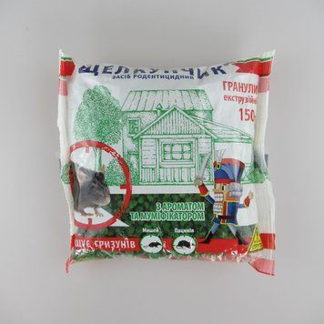 🐭 Лускунчик &mdash; родентицидна гранула, 150 г. Наявність муміфікатора 212391 фото
