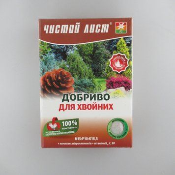 🌲 Добриво Чистий Лист для хвойних рослин 900 г. Зміцнює кореневу систему, стимулює ріст пагонів 226727 фото